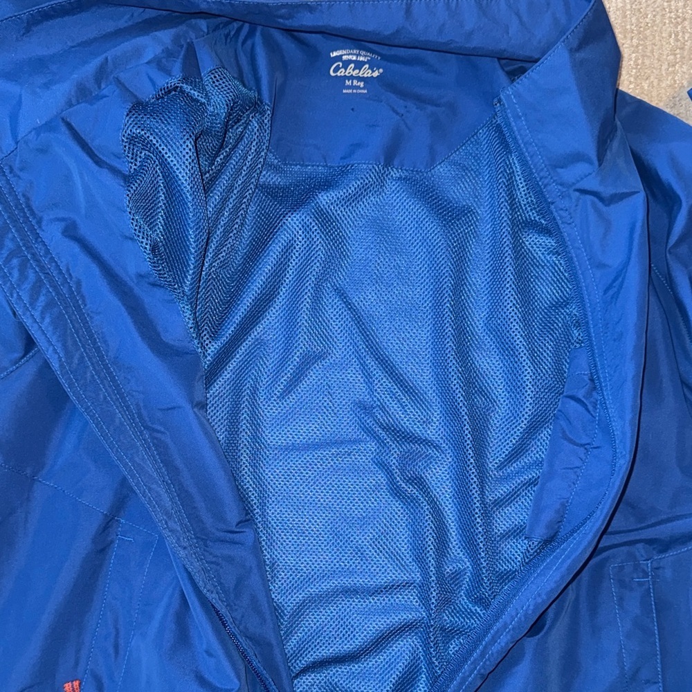 Cabela's Men's L Blue Windcrest Windbreaker Jacket Full Zip Lightweight Outdoor - Picture 9 of 11